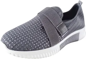 Womens Ladies Walking Running Shoes Slip On Lightweight Running Shoes for Men Wide Women Shoes Casual Waterproof Sneakers Red Tennis Shoe Trainers Shoe