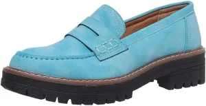 Womens Loafers Shoes Platform Chunky Penny Loafer Lug Sole Comfortable Slip On Work Office Business Casual Dress Shoes, US Size 5-11