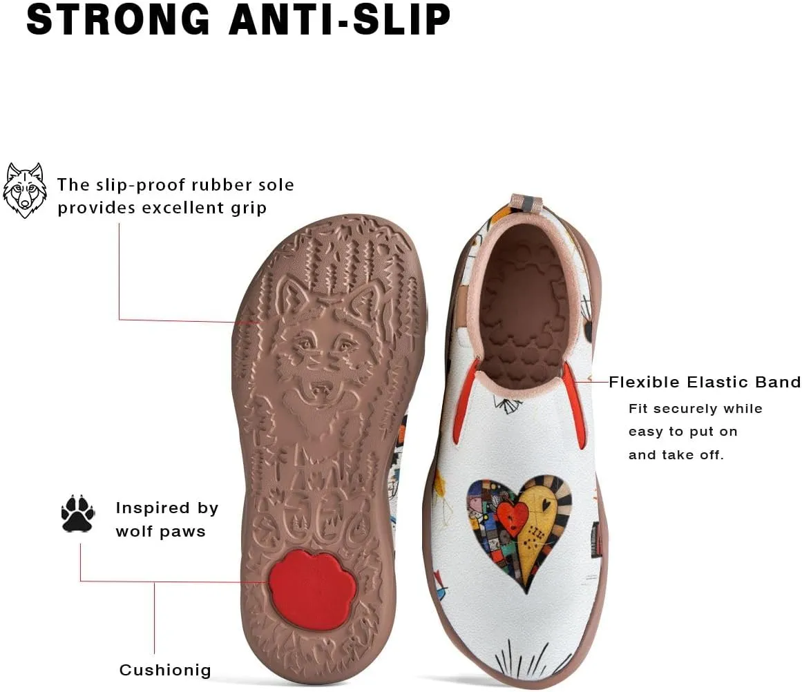 Women's Loafers Shoes Travel Casual Cartoon Animals Art Painted Slip On Lightweight Comfort Ladies Fashion Sneakers