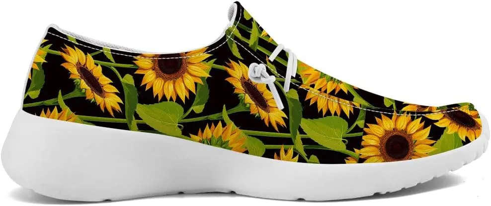 Women's Loafers Slip-on Shoes Sunflower Sneakers Gifts for Women Men