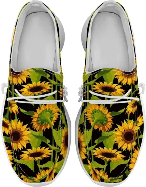 Women's Loafers Slip-on Shoes Sunflower Sneakers Gifts for Women Men