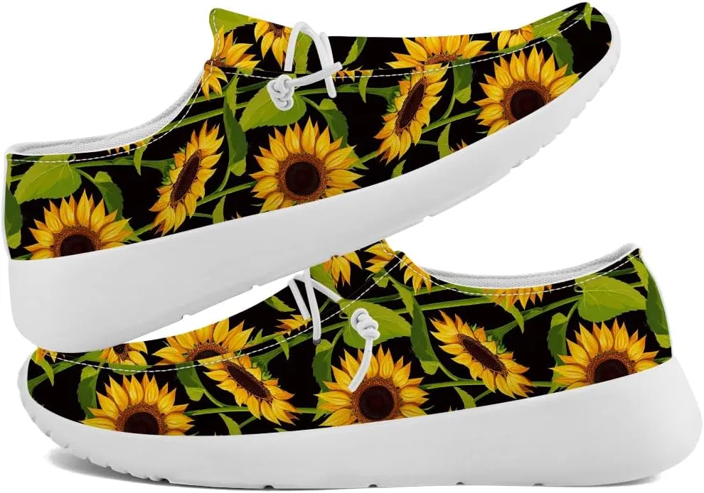 Women's Loafers Slip-on Shoes Sunflower Sneakers Gifts for Women Men