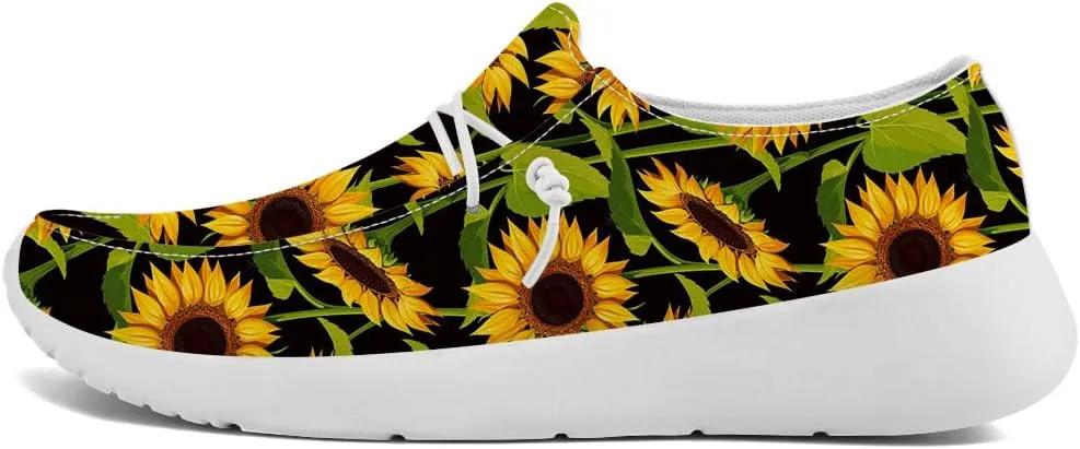 Women's Loafers Slip-on Shoes Sunflower Sneakers Gifts for Women Men