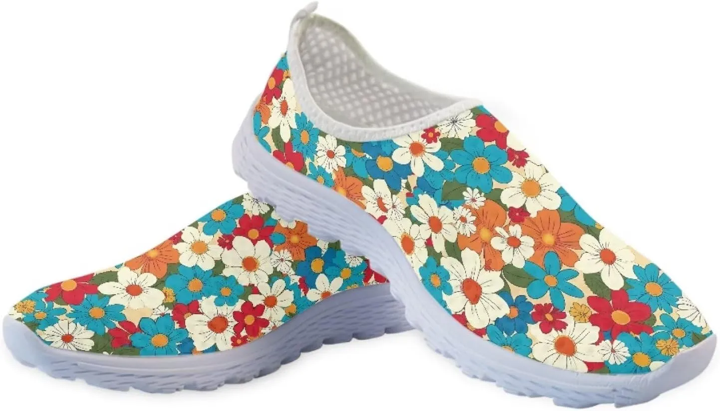 Womens Mesh Sneakers Non Slip Running Tennis Shoes Women Lightweight Soft Sole Walking Shoes