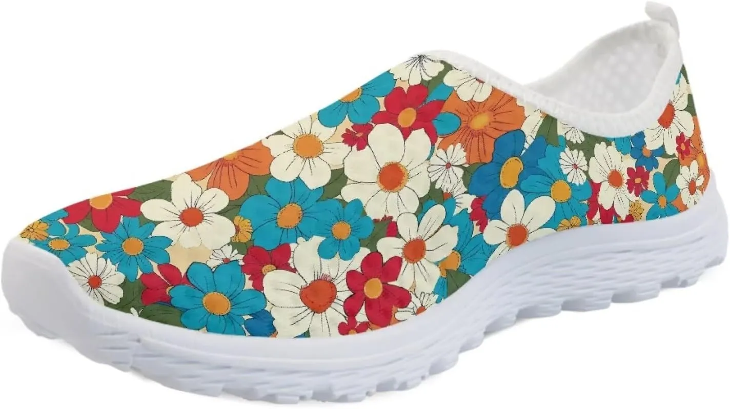 Womens Mesh Sneakers Non Slip Running Tennis Shoes Women Lightweight Soft Sole Walking Shoes