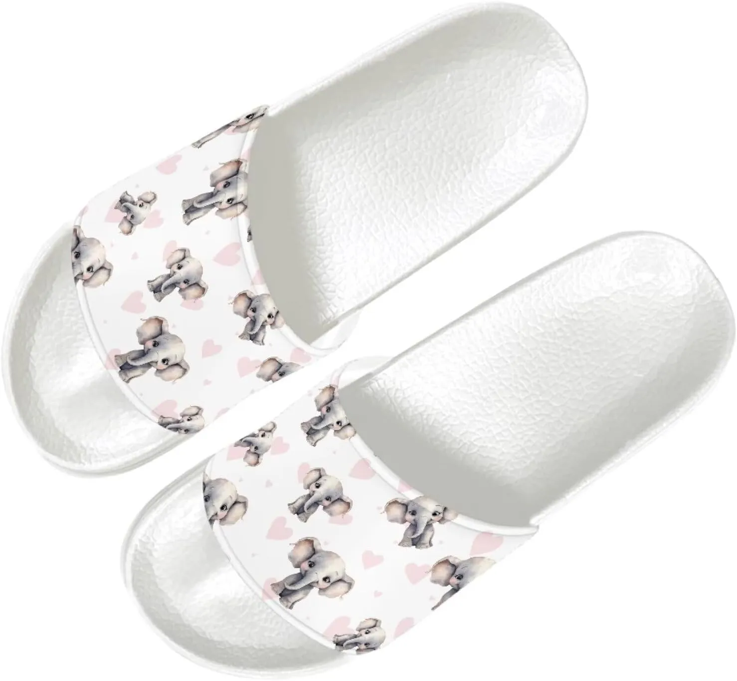 Womens Pillow House Comfy Slide Sandals Open Toe White Flat Shoes Leather Slip On Sandals Quick Drying Slippers Pain Relief Footwear Easy to Clean