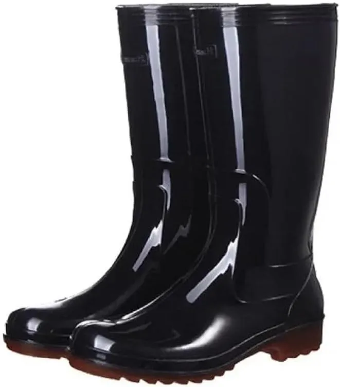 Women's Rain Protection Rubber Shoes Anti Slip Water Shoes Medium High Drum Rain Boots