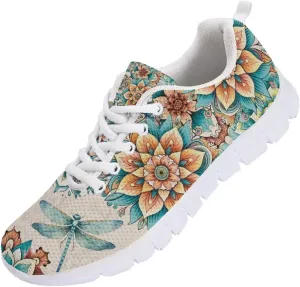 Women's Road Running Shoes Aztec Women Tennis Shoes Comfy Sneakers