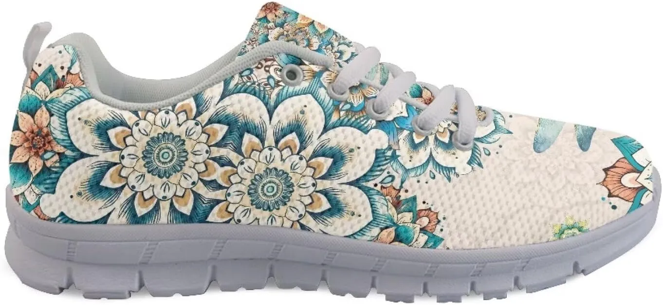 Women's Road Running Shoes Aztec Women Tennis Shoes Comfy Sneakers