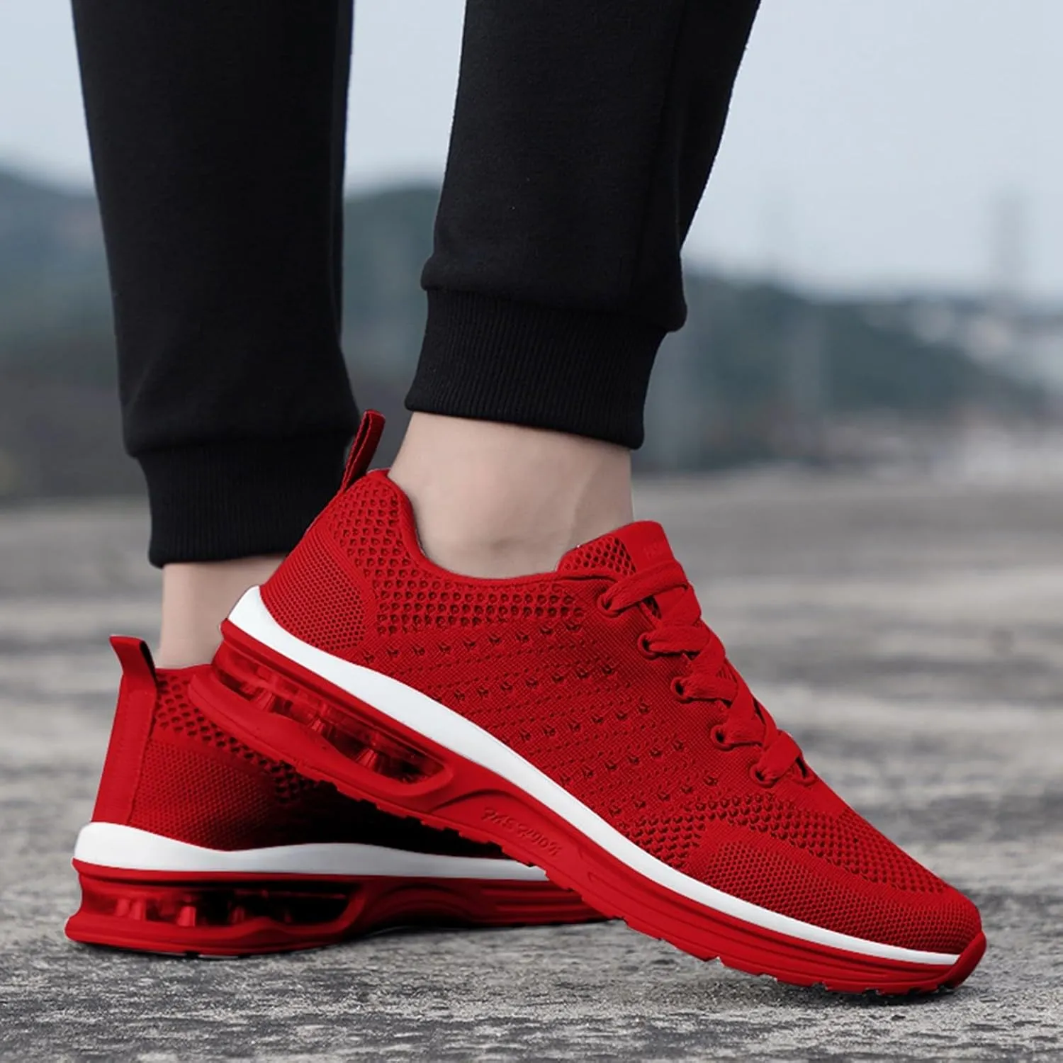 Womens Slip On Sneakers Lightweight Walking Tennis Shoes Casual Air Sneakers Non Slip Work Shoes Athletic Shoes