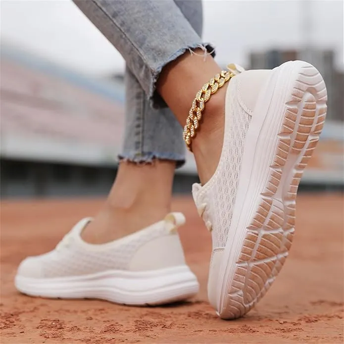 Women's Soft Sole Mesh Comfort Orthopedic Shoes -Breathable Slip-On Flat Walking Shoes,Walking Comfort