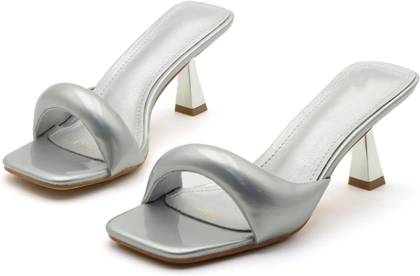 Women’s Square-Toe High-Heeled Mules – Thick Heel Slip-On Dress Shoes for Parties, Banquets & Daily Wear (Sizes 6–11)