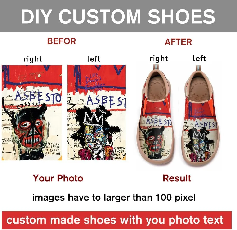 Women's Walking Casual Loafers Halloween Art Painted Travel Shoes Slip On Light Comfort Sneakers