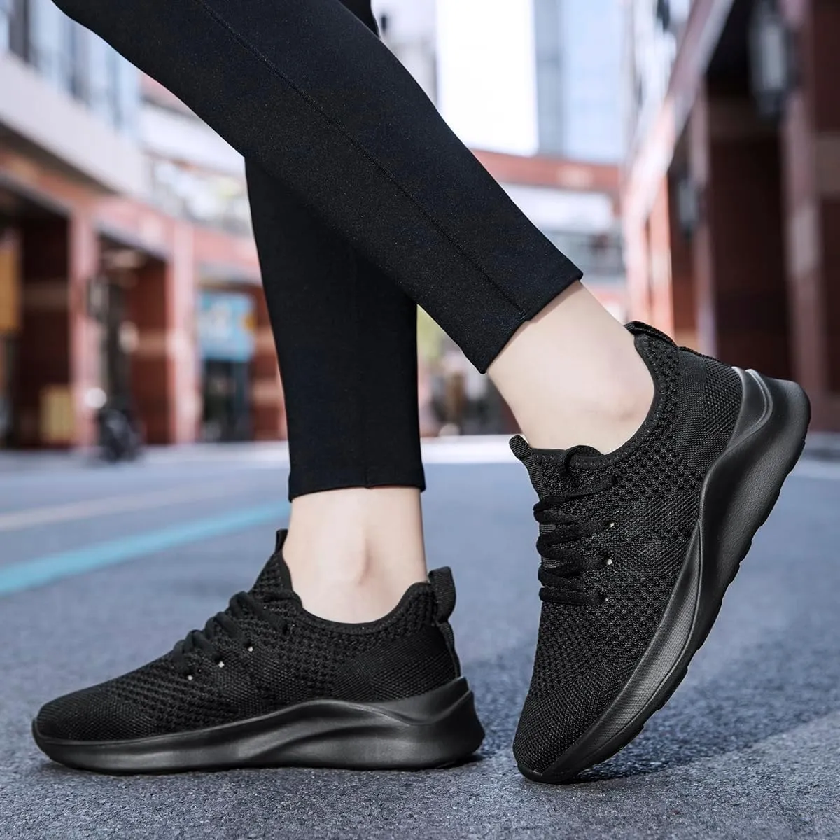 Women's Walking Shoes Tennis Sneakers Casual Lace Up Lightweight Running Shoes Slip On Gym Out Workout Shoes