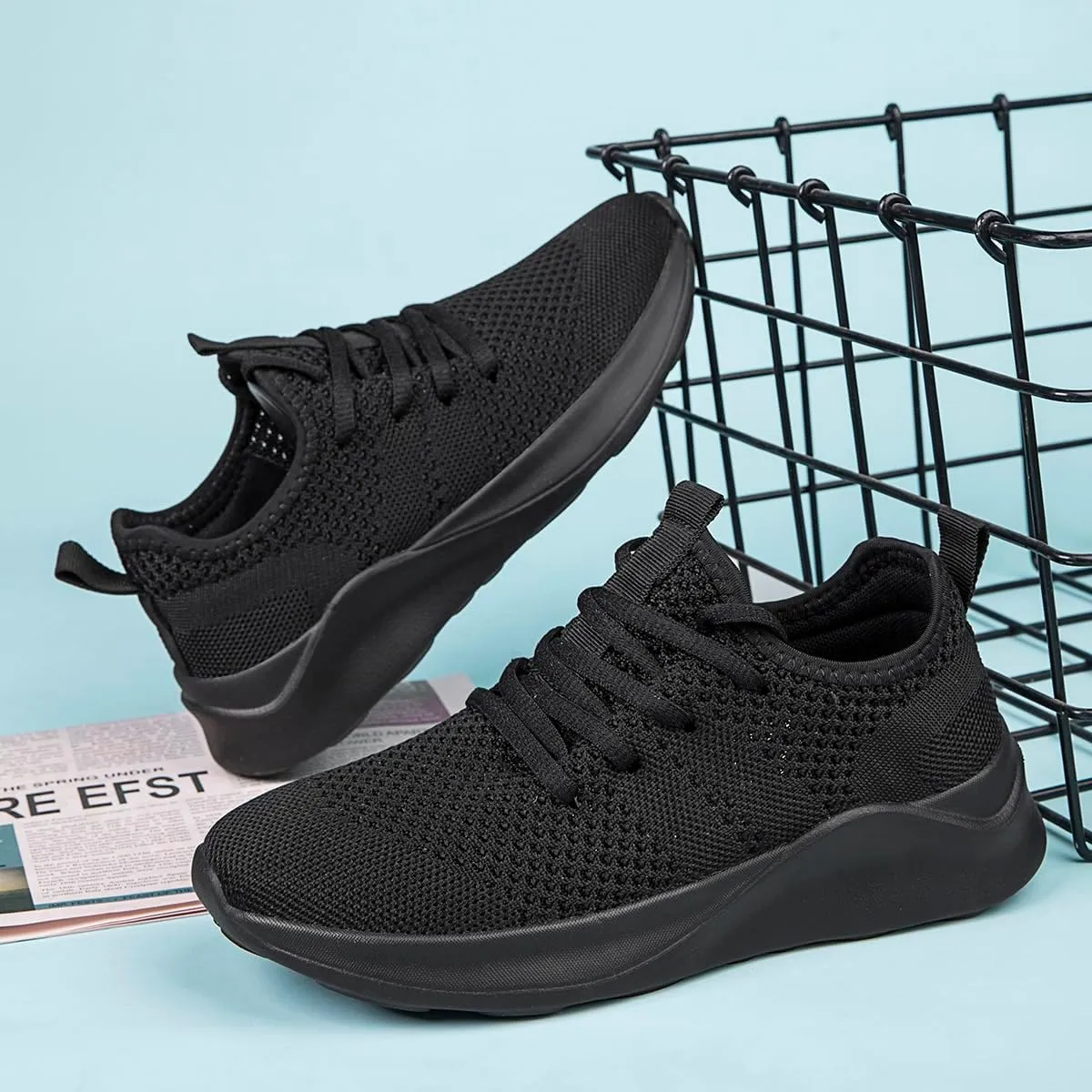 Women's Walking Shoes Tennis Sneakers Casual Lace Up Lightweight Running Shoes Slip On Gym Out Workout Shoes