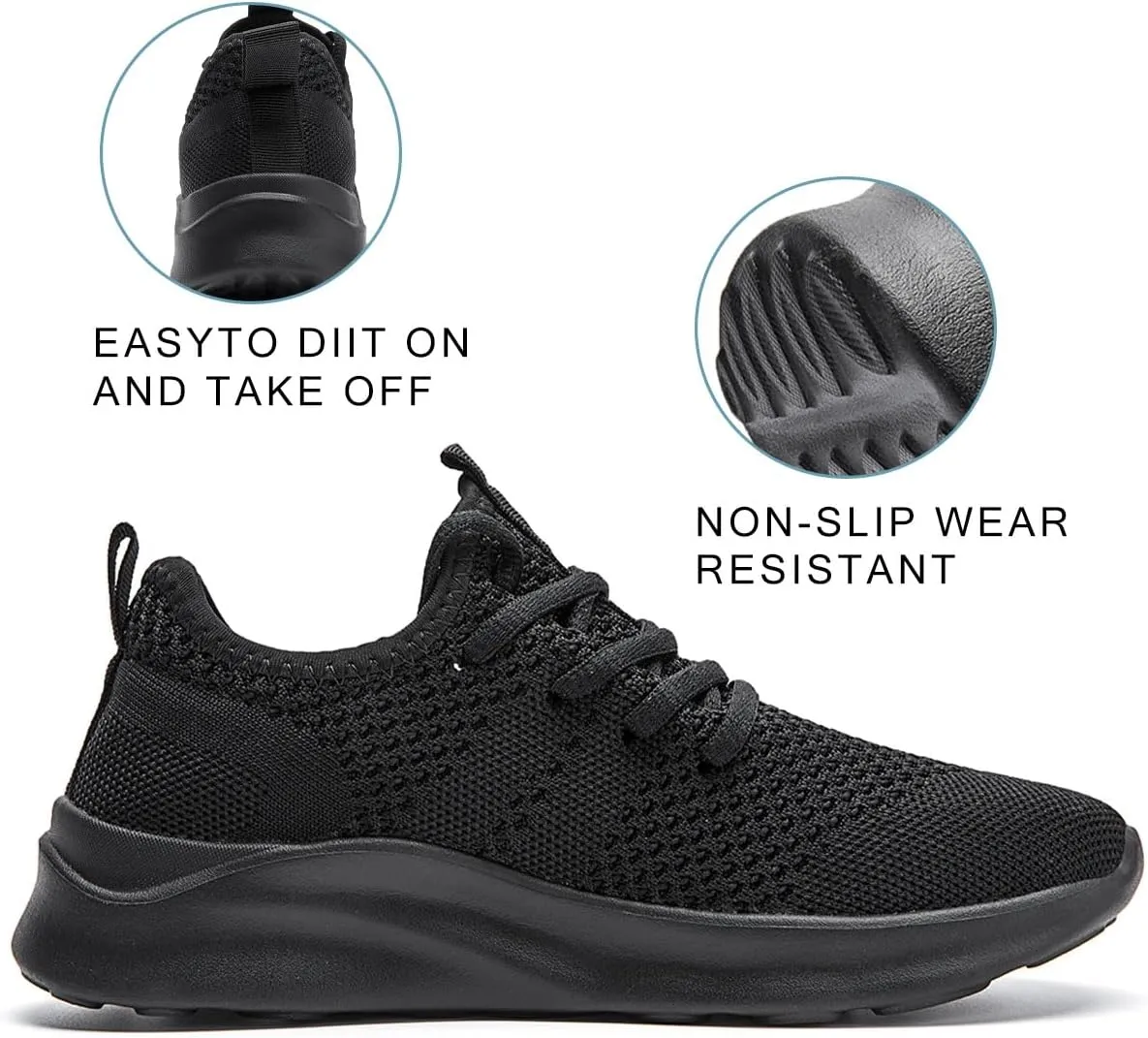 Women's Walking Shoes Tennis Sneakers Casual Lace Up Lightweight Running Shoes Slip On Gym Out Workout Shoes
