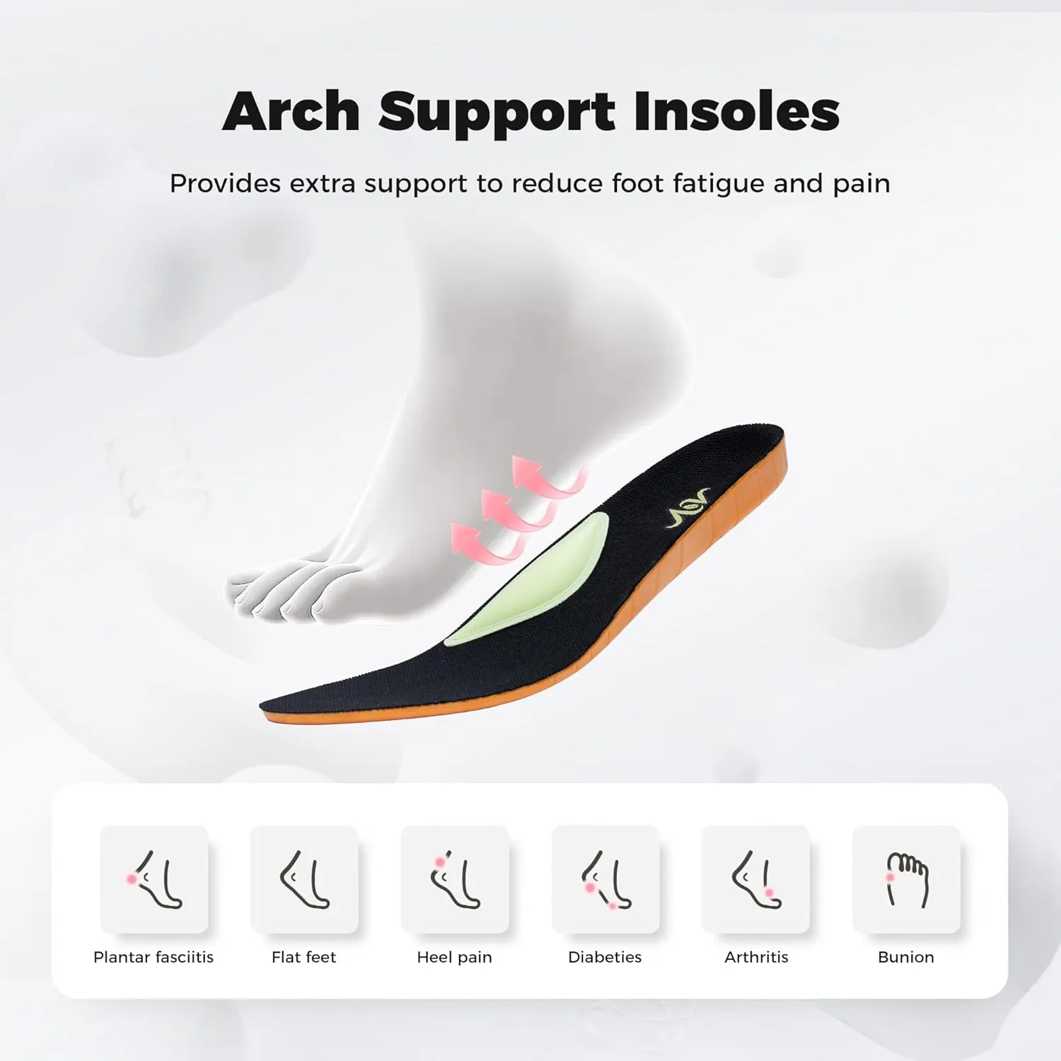 Womens Walking Shoes with Arch Support Air Athletic Running Tennis Orthotic Fashion Sneakers for Plantar Fasciitis