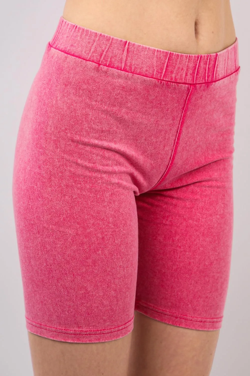 Women’s Washed Knit Activewear Set – Oversized Lounge A & Stretch Shorts | Comfy 2 Piece Set with Drop Shoulder & Twist Hem