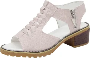 Womens Wedge Sandals Orthopedic Comfort High Heels for Women Peep Toe Slingback Slip On Sandals Fashion Hollow Out Zipper Walking Shoes for Working Shopping