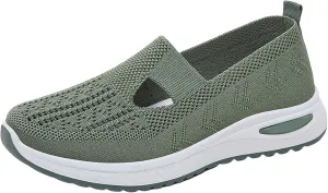 Women's Woven Orthopedic Breathable Soft Shoes Tennis Shoes Womens Sports White Casual Shoes Walking Sneakers Steel Toe Tennis Shoe Loafers Casual Slip On