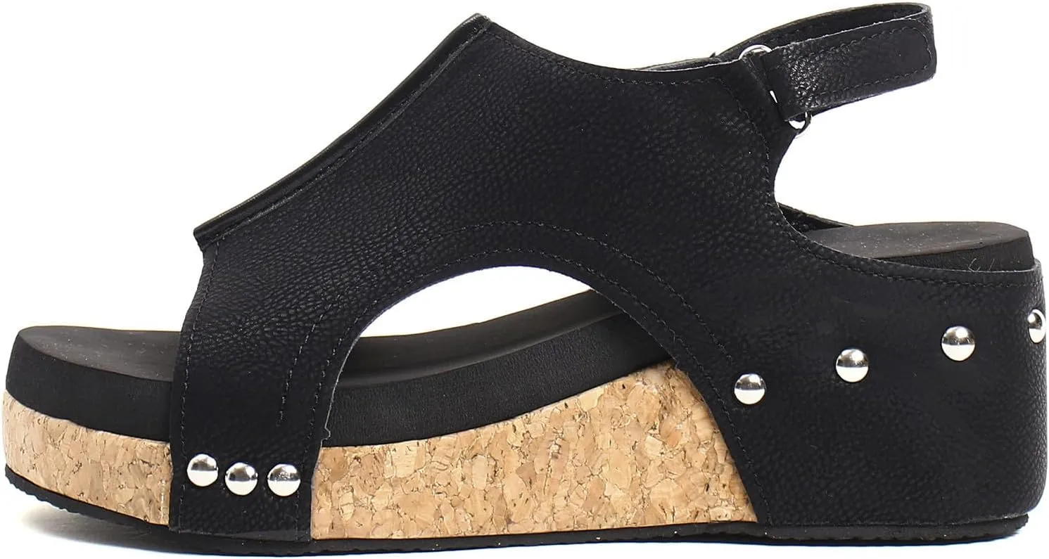 Womenyiaor Wedge Sandals for Women 2025, Women's Platform Wedge Sandals Comfortable Open Toe Buckle Ankle Strap Espadrilles Wedges Cork Casual & Dressy Summer Shoes