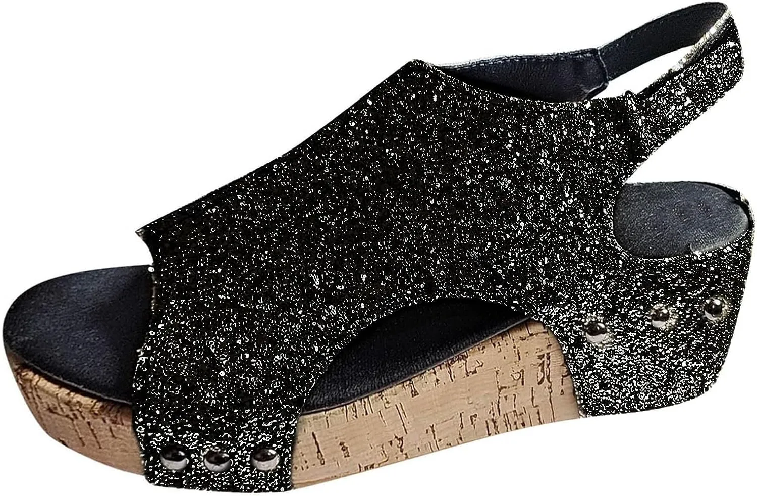 Womenyiaor Wedge Sandals for Women 2025, Women's Platform Wedge Sandals Comfortable Open Toe Buckle Ankle Strap Espadrilles Wedges Cork Casual & Dressy Summer Shoes