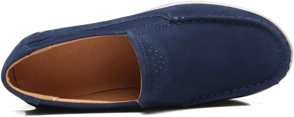 YING LAN Women Slip On Loafers Comfort Suede Moccasins Wide Low Top Shoes