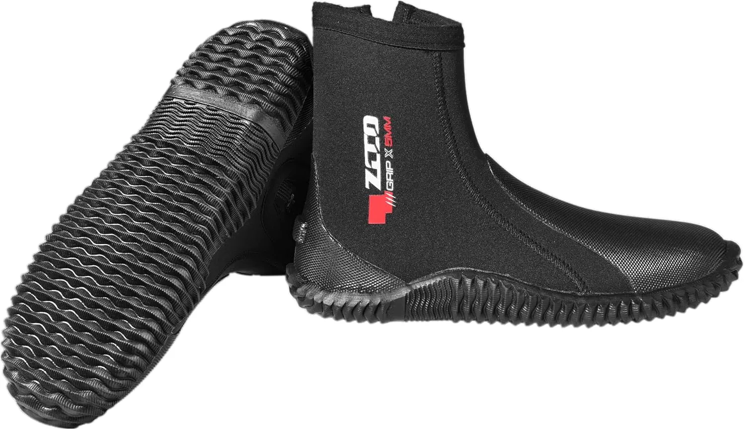 ZCCO 5mm Neoprene Diving Boots with Anti-Slip Rubber Sole, Scuba Snorkeling Boots, Ideal for Water Sports, Black