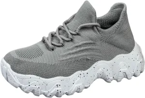 ZSpzx 2025 Summer Lace Up Low Top Slip On Sneakers, Women's Comfortable Breathable Knitted Sneakers, Casual Walking Shoes for Women,Lightweight Mesh Running Shoes,Women's Mesh Orthopedic Sneakers